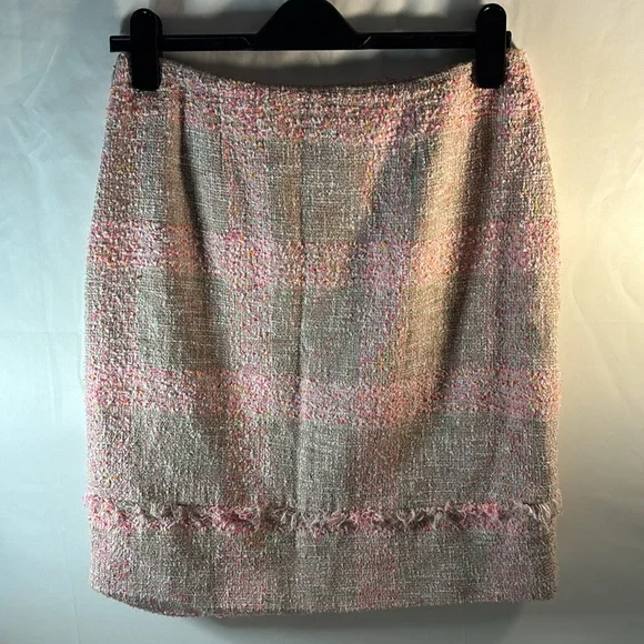 Brooks Brothers tweed skirt. Size 8. Pink/ Muti-color - Picture 5 of 8